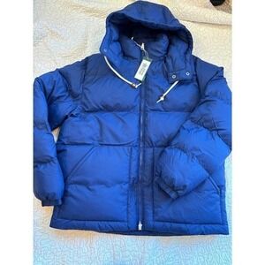 Alpine Design Puffer Jacket Space Blue Mens Large Water Repellent Hooded